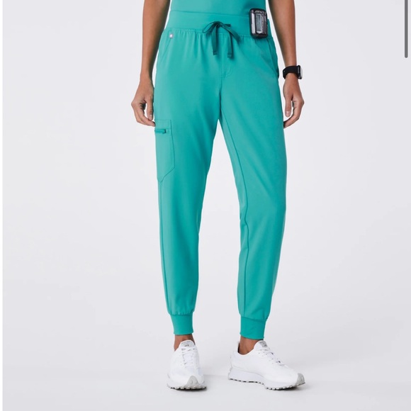 Figs Teal Jogger Pants - Picture 1 of 4